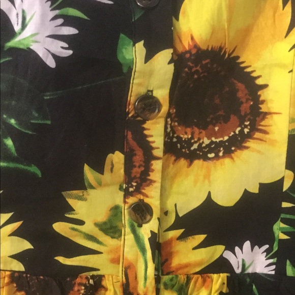 ๐HOST PICK๐LAST 1๐BLACK SUNFLOWER PRINT DRESS - Picture 6 of 8